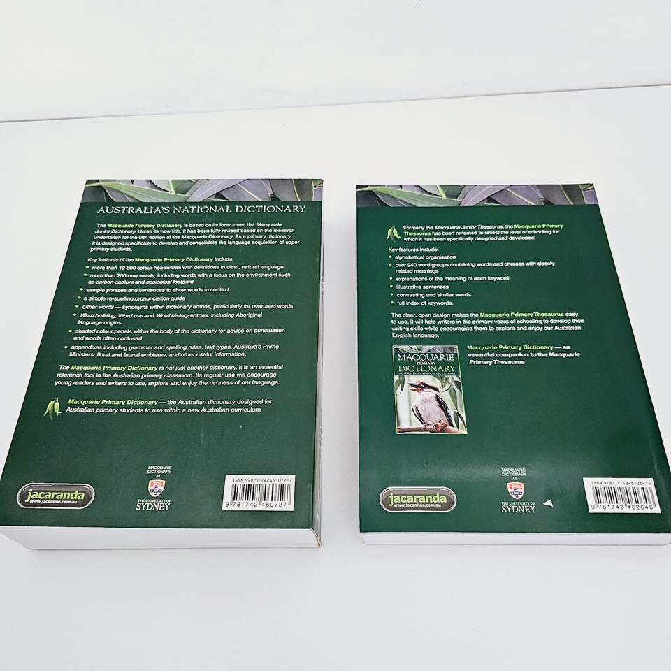 Macquarie Primary Dictonary and Primary Thesaurus Paperbacks eBay