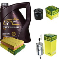 MANN-FILTER Inspektionspaket 5L Mannol Extreme 5W-40 FüR Opel Vectra C Vauxhall
