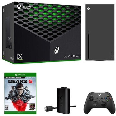 Xbox Series X 1TB SSD Console + Xbox Series X/S Play & Charge Kit + Gears 5  | eBay