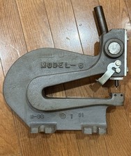 HEINRICH 6 , 1/8" Mild Steel Capacity 8" Bench Punch Deep Throat 🇺🇸 Excellent
