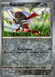 Pawniard 148/197 Obsidian Flames Reverse Holo