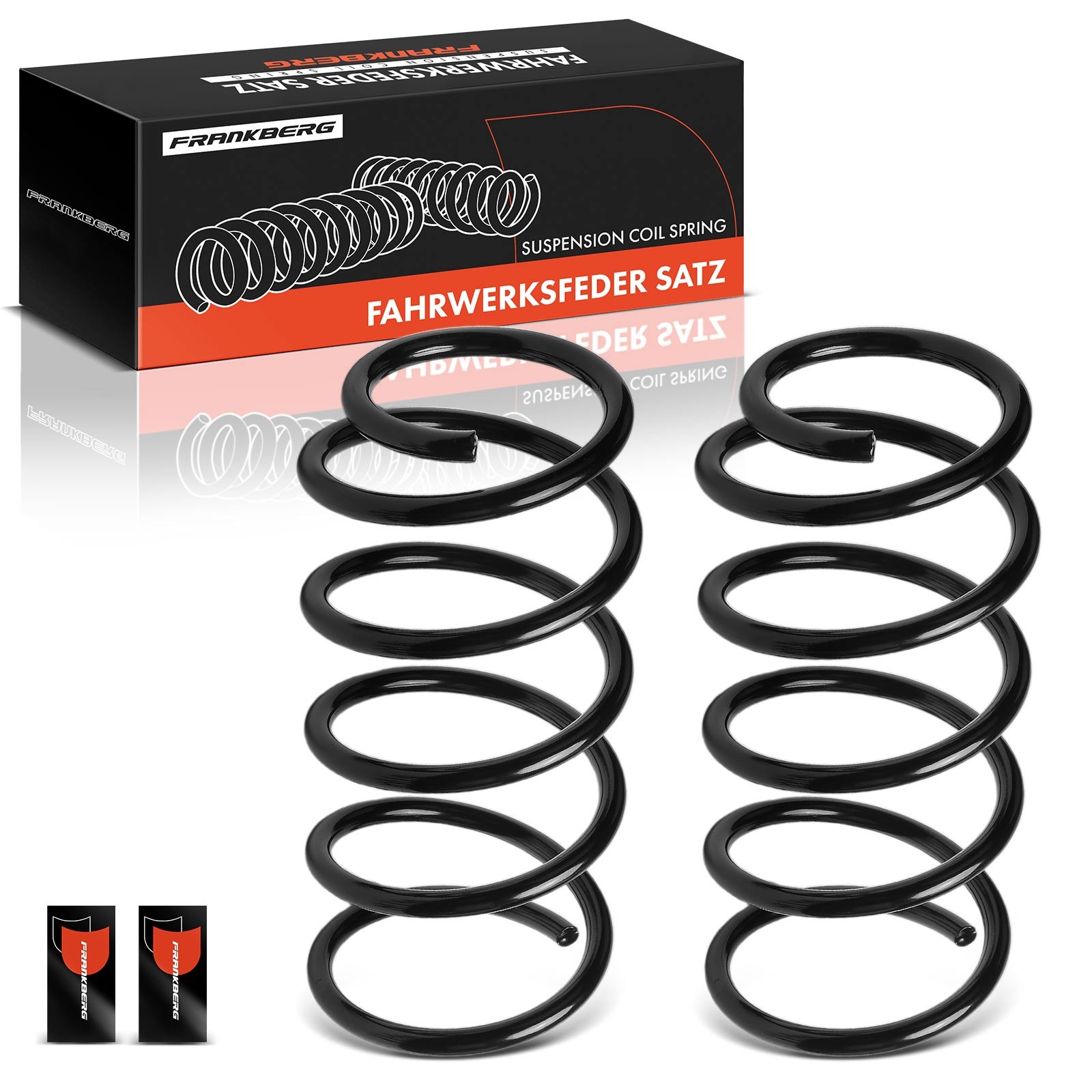 FRANKBERG 2x Coil Spring Set for Opel Omega B V94 2000-2003 Vauxhall Omega Front