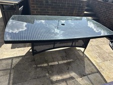 Westminster Rattan Table and 8 Matching Chairs with Cushions