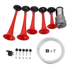 Dixie Horns Car Horn Multi-frequency Sound 12V 150DB Five-tube Air DIXLAND