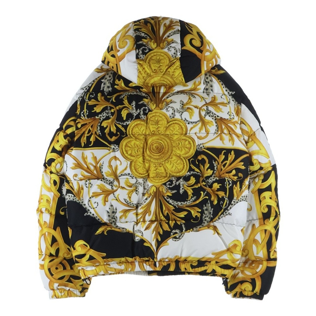 Versace Baroque Pattern Total Down Jacket Yellow … - image 2