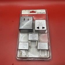 Embark Voltage Converter  Adapter Kit 1600 Watt Converts 240 Volt new sealed