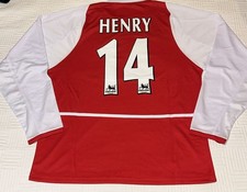 Size Large Retro 02-04 Thierry Henry Arsenal Jersey