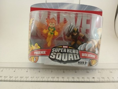 Hasbro Marvel Super Hero Squad Phoenix Wolverine 2 Set Figure Pack 2006 NIP