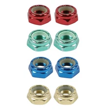 Dime Bag Skateboard Replacement Truck Kingpin Nuts (2-Pack) - Choose Color