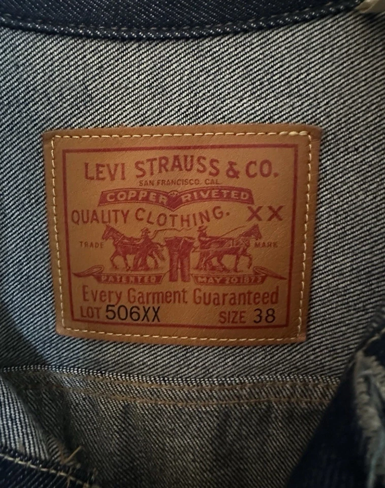 Chaqueta Vaquera Levi Vintage Clothing LVC 1936 Tipo 1 | Talla 38 | Hecha en Japón Foto 3 de 4