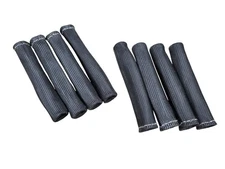 Universal 8 Heat Shield Wrap Slip On Spark Plug Wire Insulator Sleeve Black