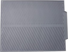 Silicone Quick Drying Mat Large Microfiber Kitchen Mat Polyester Grey