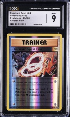 charizard spirit link pokemon card 75/108 (LOT OF 2) XY Evolutions, TCG NM Evolves from null Rules Attach a Pokmon Tool to 1 of your Pokmon that doesnt already have a Pokmon Tool attached to it Charizard Spirit Link - 75/108
