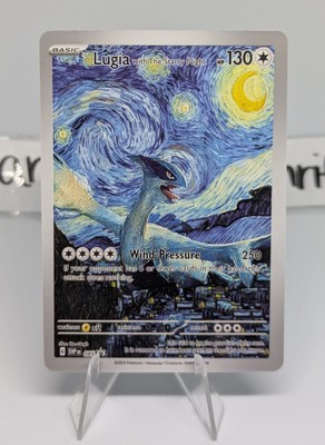 Pokemon Lugia With The Starry Night Van Gogh Art Style Cute Custom Card