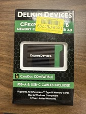 Delkin Devices USB 3.2 CFexpress Type B Card Reader - High-Speed Data Transfer