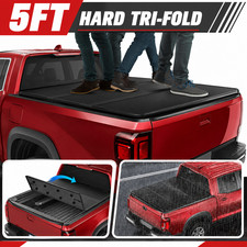 5ft Hard Tri-fold Tonneau Cover For 2017-26 Honda Ridgeline Truck Bed Waterproof 5ft Hard Tri-fold Tonneau Cover For 2017-26 Honda Ridgeline Truck Bed Waterproof