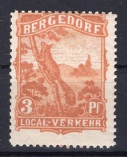 Stadtpost BERGEDORF 3 EICHHÖRNCHEN ** MNH Neuf Postfrisch (y81193