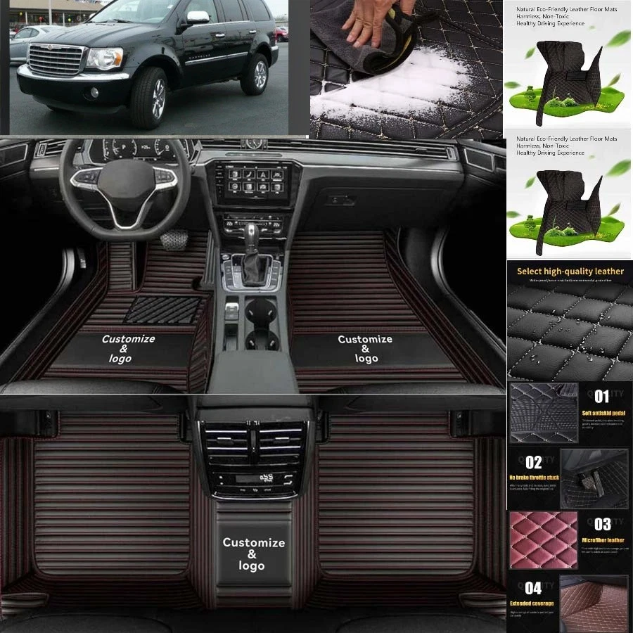 For Chrysler Aspen Car Floor Mats Luxury Waterproof Carpets Liners Interior Auto Foto 2 de 4