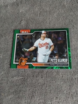 2026 Topps Baseball Pete Alonso Green Diamante 34/99 Baltimore Orioles Series 2