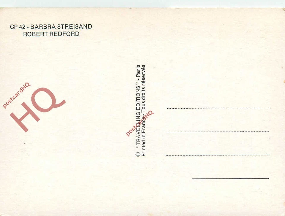 Foto postal; Barbra Streisand y Robert Redford Foto 2 de 2
