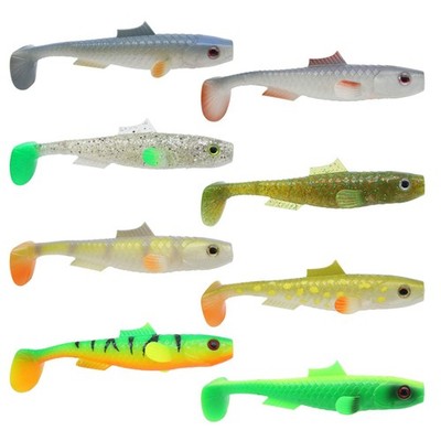 Pikezilla Hecht Shad UV 13cm 18cm 25cm Gummifische Raubfisch Kunstköder Softbait