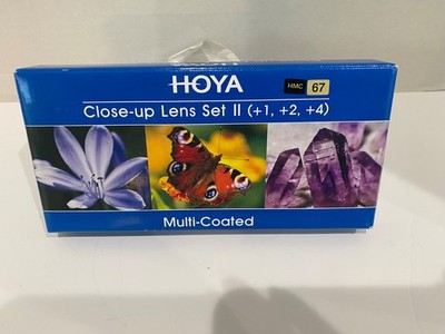 Hoya 67mm HMC Close-Up Filter Set II (+1, +2, and +4) / NEW IN BOX w/Pouch
