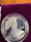 1986-S SILVER AMERICAN EAGLE ONE OUNCE SILVER BULLION COIN wCOA & ORIGINAL BOX**