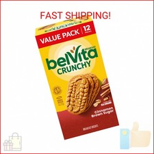belVita Breakfast Bars Biscuits, Cinnamon Brown Sugar, Value Pack, 12 Packs (4 B