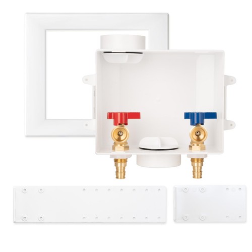 PEXA Washing Machine Outlet Box with Center Drain, 1/2 Inch Pex A Expansion I...