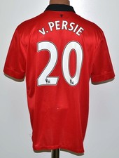 MANCHESTER UNITED 2013/2014 HOME FOOTBALL SHIRT NIKE V.PERSIE #20 SIZE L ADULT