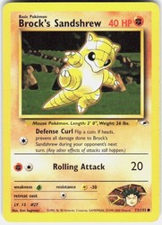 Brock's Sandshrew 71/132 Gym Heroes Common Unlimited