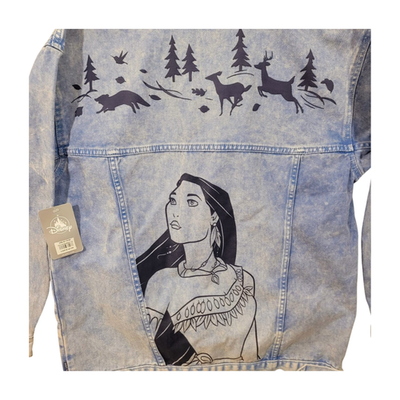 Disney Parks Pocahontas Denim Jean Jacket Style S NWT SPIRIT