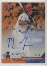 2016 Bowman's Best of Orange Refractor 11/50 Matt Thaiss #B16-MTH Auto 0w8