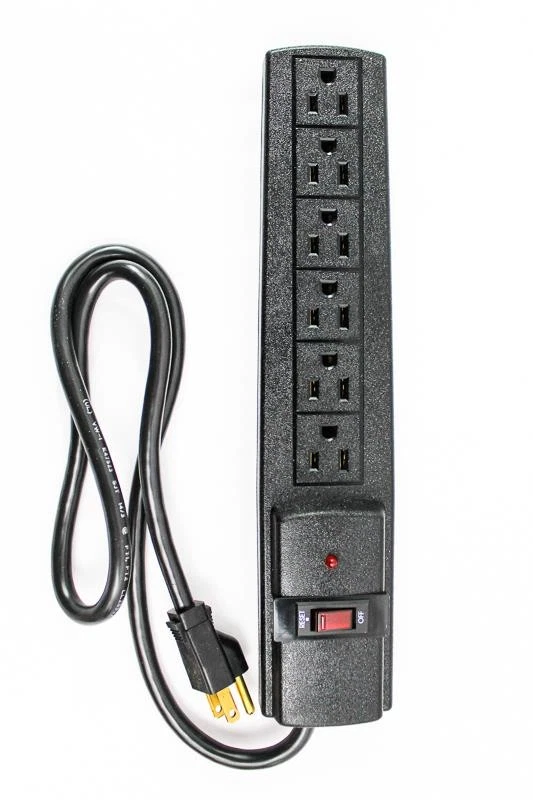 Protector contra sobretensiones multiusos Fiskars modelo 227 6 salidas cable 35,5" negro Foto 2 de 4