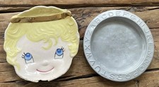 Vintage Baby Plates- Ceramic 1960 Tin 1930s-40s