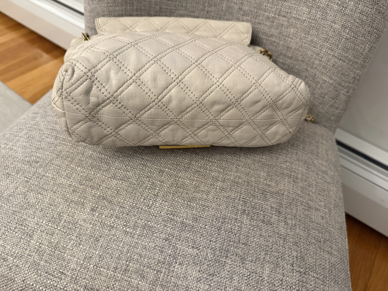 Marc Jacobs Baroque Quilted Flap Bag Gray image 3