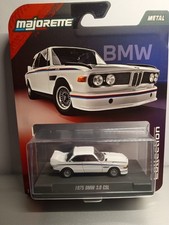 Majorette 1975 Bmw 3.0 Csl White Diecast 164 Scale Rubber Tires Showcase New Majorette 1975 Bmw 3.0 Csl White Diecast 164 Scale Rubber Tires Showcase New