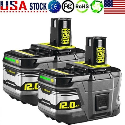For Ryobi 18V P108 One plus P105 P109 High Capacity Battery  with LED Indicator