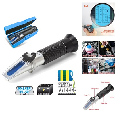 #ad #ad 4 in 1 Refractometer DEF Antifreeze Coolant Battery Acid Windshield Washer Fluid $36.95