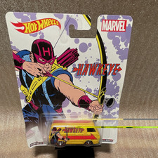 Hot Wheels Marvel Hawkeye 66 Dodge A100 Van 164 Yellow Real Riders Metal 2015 Hot Wheels Marvel Hawkeye 66 Dodge A100 Van 164 Yellow Real Riders Metal 2015