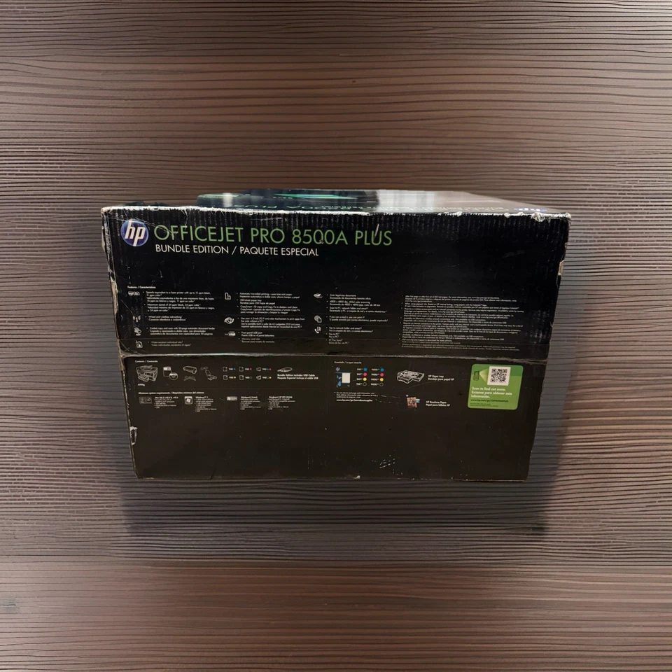 NEW In Box HP OfficeJet Pro 8500A Plus All-In-One Bundle Edition Inkjet Printer - Image 3 of 3