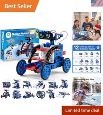 Innovative 12-in-1 Solar Robot Kit - Engaging STEM Toy for Kids Aged 8-12