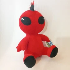 A&A Global Industries Red Mohawk Punk Alien Stuffed Animal Plush 13” New W Tag
