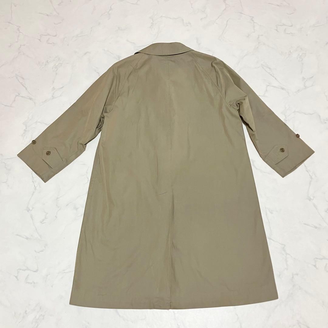 Burberrys Trench Coat Khaki Cotton With Check Pattern Size L Women thumbnail 12