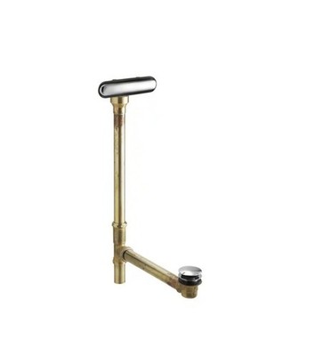(Retail $221) Kohler Clearflo K-7271-CP Brass Slotted Overflow W Toe Tap Drain
