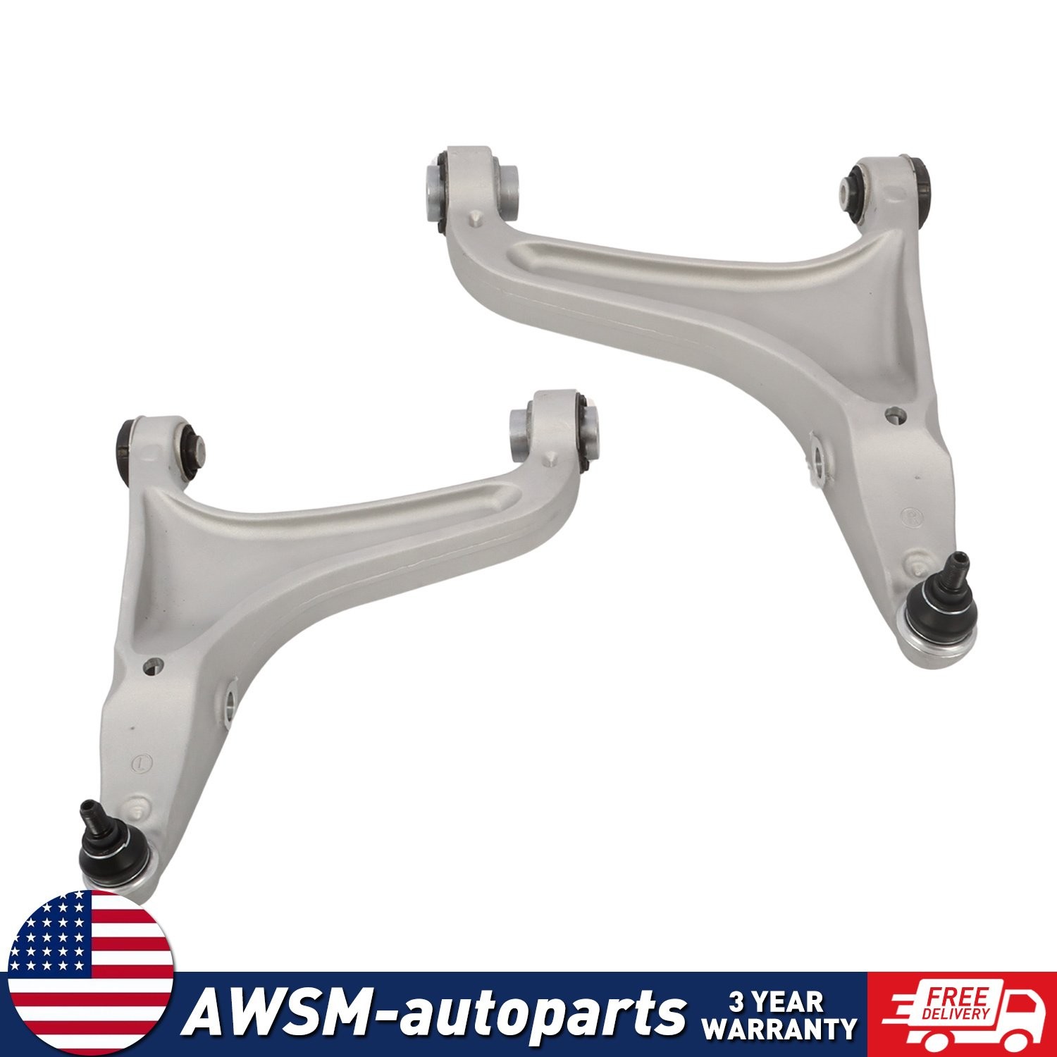 2x Front Lower Control Arms For 14 2015-2022 Maserati Ghibli Quattroporte M156