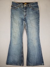 Vintage Todd Oldham Flare Jeans Women's 29x29 Bellbottom Faded Denim Y2K