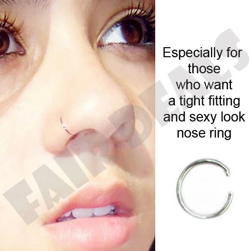 Buy Pink Nose Rings 20G 22G 24G 6mm 9mm 11mm 13mm Tarnish Resistant Copper  Based Nose Hoop Ring, Online in India - Etsy