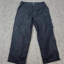 5.11 511 Tactical Pants Mens 32x25 Black Tactlite Pro Ripstop Work Cargo Casual