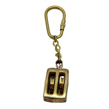 Brass Keychain Durable Elegant Traditional Design Pocket Accessory